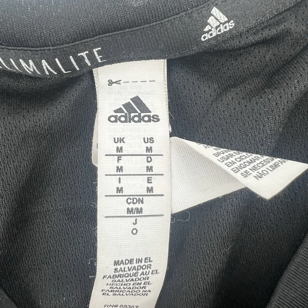 Adidas Climalite Black Athletic Training T-Shirt Men's Size M‎